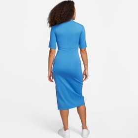 Resim Nike Sportswear Chill Knit Sportswear Kadın Mavi Elbise 