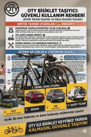 Resim OTY 2 Bisiklet Taşıma Aparatı Yeni Nesil Tüm Araçlara Uyumlu (Suv-Sedan-Hacback-Hafif Ticari ) 