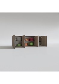 Resim Kenzlife hazır mutfak silvanus crd 060*180*32 mutfak banyo dolabı kapaklı raflı 
