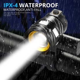 Resim Schulzz T6LED Bisiklet Farı 3000MAH Pil Su Geçirmez 