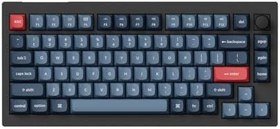 Resim Keychron V1 Max RGB TKL Mekanik Red Switch 2.4 GHz Kablosuz İngilizce Siyah Klavye 