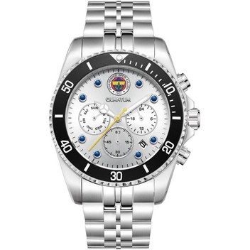 Quantum F1086.330 Erkek Fenerbahçe Taraftar Saati Metalik Gri