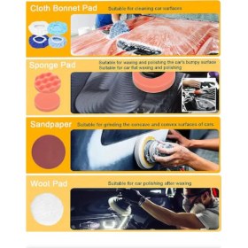 Resim Branzeg 12V Şarjli Polisaj Makinası 7 Farklı Başlık 