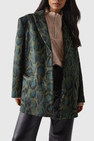 Resim Aldrich Leopar Yaka Blazer - S 