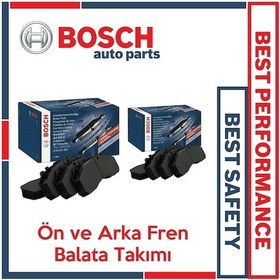 Resim Seat Leon 2013-2020 Bosch Ön ve Arka Fren Balata Takımı 