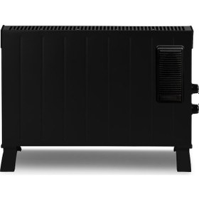 Resim Kumtel Siyah Fanlı Konvektör Isıtıcı 2500w Hc-2952 