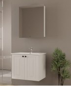 Resim Westday Desing Pera 60 Cm Beyaz Banyo Dolap Takımı 