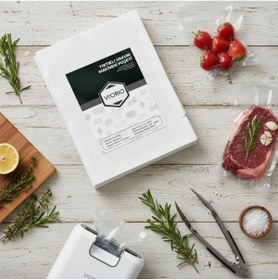 Resim E&D Collection T.M.Q.G 50 Adet Tırtıklı Vakum Makinesi Poşeti Torbası (SEÇENEKLİ) (20x25cm) 