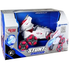 Resim Uzaktan Kumandalı Full Fonksiyon Şarjlı 2,4g 8 Teker Buhar Atan Dinozor Araba Genel 