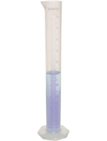 Resim Borox Uzun Form Kabartma Skala Plastik Mezür 100 ML 