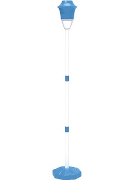 Otomatik Sokak Lambası Şeklinde Balon Makinesi, Işıklı Sesli Müzik, Renkli Solunum Işığı, 360 Sıvı Sızıntısız, Dahili Şarjlı Li-pil Mavi 10" 10"