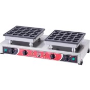 Resim Işıkgaz Silverinox Elektrikli Çiftli Kalpli Bubble Waffle Makinesi 