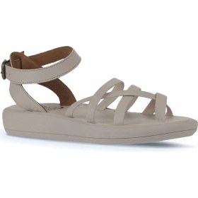 Resim Bueno Shoes Krem Deri Kadın Parmak Arası Sandalet 01WY2315 01WY2315 