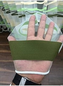 Resim Enine Çizgili Bantlı Spor Tül Perde, 500x260, Seyrek Pile, 1/2 