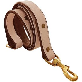 Resim CecePet Freya Handmade Deri Köpek Gezdirme Kayışı Pembe 