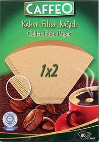Resim Caffeo 1 x 2 Kahve Filtre Kağıdı 80 Adet 