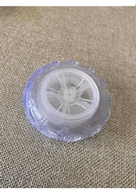 Resim Şeffaf Plastik Rc Araç Tekerleği 53.8X13.5Mm 1 Adet - Dasher Uzak 