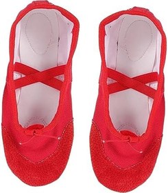 Resim Holibanna 1 Çift Terlik Katlanabilir Bayan Düz Ayakkabı Kadın Bale Ayakkabıları Ayakkabı Çocuklar Jimnastik Yürümeye Başlayan Çocuk Kırmızı Cep Yoga Ayakkabıları 