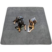 Resim Gateesat Gri Yıkanabilir Köpek Pedi 122x90cm Hızlı Emiş Kaymaz Eğitim Matı 
