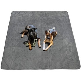 Resim Gateesat Gri Yıkanabilir Köpek Pedi 122x90cm Hızlı Emiş Kaymaz Eğitim Matı 