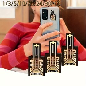 Resim 1/3/5/10/20/24/30 adet Yeni Tablet Sticker - Yeniden Kullanılabilir Mat Kaplama Plastik Çıkartmalar, Parlak Altın Geometrik Tasarım, for iPad ve Tabletler için Dayanıklı Koruyucu Kapak, Tablet Koruma, Tablet Dekor, Tablet Aksesuar, Tablet Dekoratif, Tablet Koruyucu, Tablet Sahipleri 