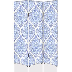 Resim DEKOBUL Motif Desenli 3 Kanat Tekerlekli Kanvas Paravan 