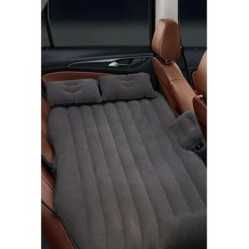 Resim Araç Içi Şişme Yatak Araba ve Kamp Yatağı Çanta Elektrikli Pompa Tamir Kiti ve Yastıklı Yatak Seti 