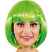 Resim Yeşil Parti Peruğu Kısa Küt Saç 