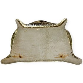 Resim Kare Bakır Sunum Tepsisi No: 3 Gümüş 