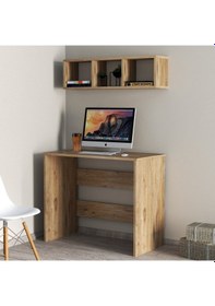 Resim Tanmob Çalışma Masası Raflı Çam - Clm0202 