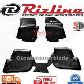 Resim Seat Toledo 3D Paspas Havuzlu Siyah Hb 2004-2012 Arası Rizline 