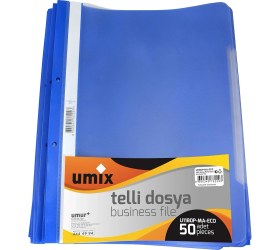 Resim Dora Shopping Umıx A4 Tellı Dosya 50'lı Mavı 