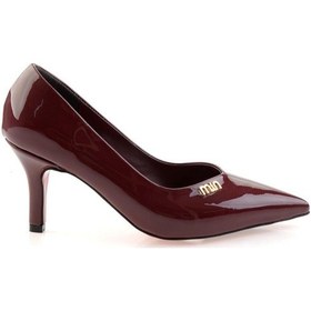 Resim Bordo Kadın Klasik Topuklu Ayakkabı K01231461298 Bordo 