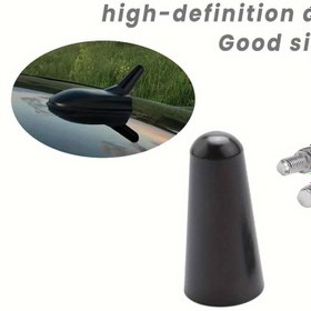 Resim Yüksek Çözünürlüklü Araç Tavan Anten Direği, 3 cm Kısa Taban ve Üniversal Araç Adaptörü ile - Gelişmiş Ses Sinyali ve Net Ses İçin Dayanıklı Plastik Malzeme 