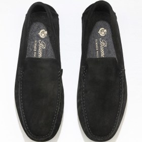 Resim Bueno Shoes Siyah Süet Erkek Loafer 05ms2022 