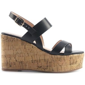 Resim Nine West Monsa 5fx Siyah Kadın Dolgu Topuk Sandalet 000000000101929053 Siyah 