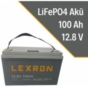 Resim LEXRON 100AH 12.8V Lityum Akü 