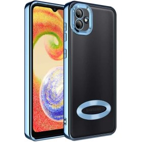 Resim Dexmon Galaxy A03 Kılıf 5d Kamera ve Lens Korumalı Plating Logo Cut Arkası Şeffaf Silikon Case 