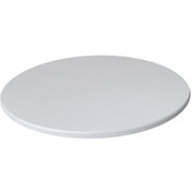 Resim Suntek Magideal Kaymaz Yuvarlak Masa Örtüsü Su Geçirmez Koruyucu Beyaz 