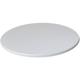 Resim Suntek Magideal Kaymaz Yuvarlak Masa Örtüsü Su Geçirmez Koruyucu Beyaz 