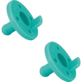 Resim Oioi Emzix Premium Silikon Emzik 2'li Aqua Green Yeşil 