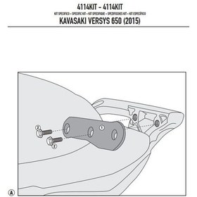 Resim Givi 4114Kıt Kawasakı Versys 650 15-21 Yan Çanta Taşıyıcı Bağla N11.2872 