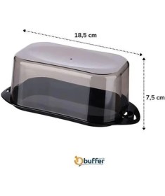 Resim Belle Fusion Mey Ithalat® Kilitli Plastik Kapaklı Kahvaltılık Tereyağlık Peynirlik Erzak Saklama Kabı AP-9428 