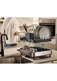 Resim Joseph Joseph Excel Paslanmaz Çelik 2 Katlı Bulaşıklık 
