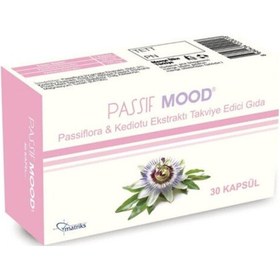 Resim Passif Mood Passiflora Ve Kediotu Ekstraktı Takviye Edici Gıda 30 