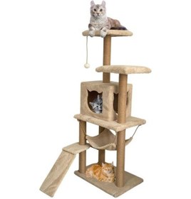 Resim Nursoft Kedi Tırmalama Platformlu 135 CM 