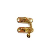 Resim Yay Gözü, Ahşap Kutu Klipsi - Minik 20x24 Mm, Sarı, 1 Adet 