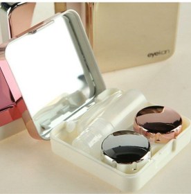 Resim EYEKAN Aynalı Lens Kutusu Seti 5 Parça Rose 