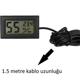 Resim Wellhise Tpm-11 Sıcaklık ve Nem Termometre Kuluçka 