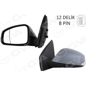 Resim Elektrikli Isıtmalı Sinyalli Katlanır Astarlı Konveks Sağ R Megane Fluence 2008 51403755415 963010192r 963016738r 